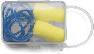 Ear plugs in a plastic case
