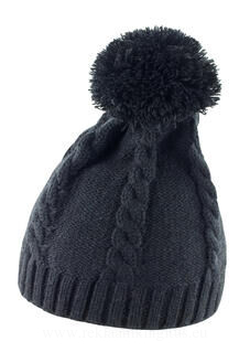 Cable Knit Pom Pom Beanie 6. picture